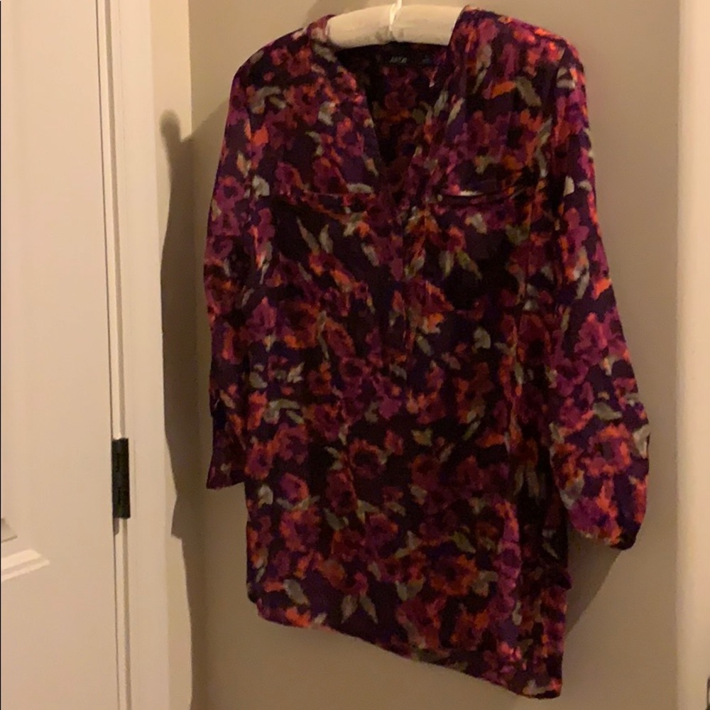 Apt. 9 Fall Floral Blouse